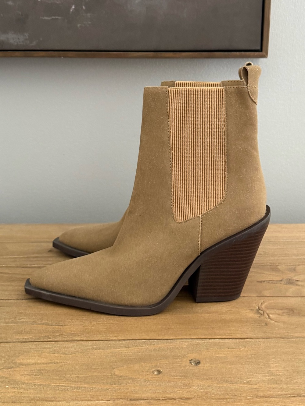 WRENLEE SHORT WESTERN BOOT IN BROWN Size 7